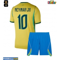 Brasilien Neymar Jr #10 Heimtrikotsatz Kinder WM 2026 Kurzarm (+ Kurze Hosen)